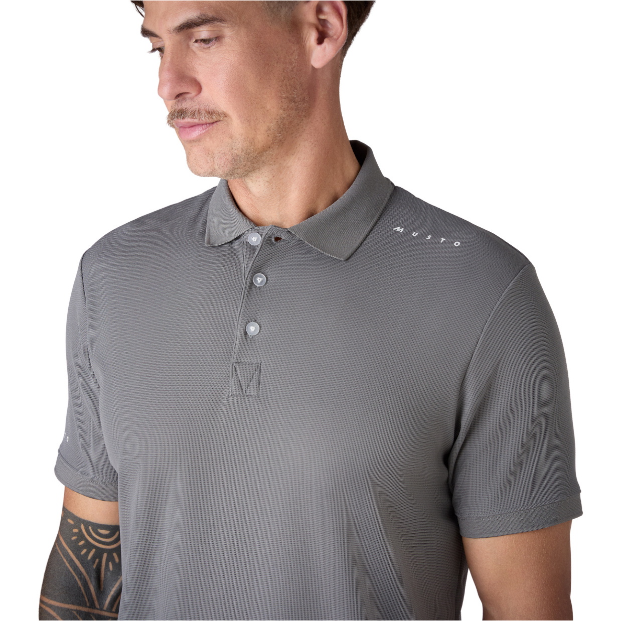 2026 Musto Mens Evo Crew Pro Lite Polo 84220 - Castle Rock